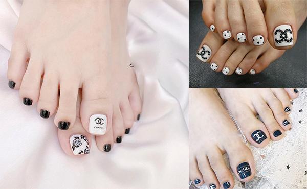 Mẫu nail chân Chanel | Bộ sưu tập do Kiều beauty đăng | Lemon8