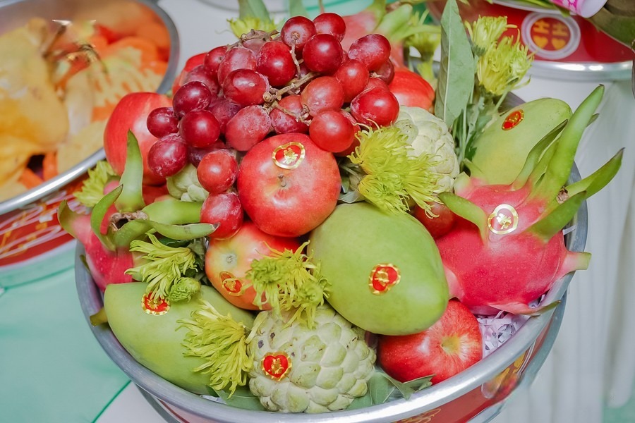 Các loại trái cây chưng bàn thờ ngày cưới và ý nghĩa sâu xa