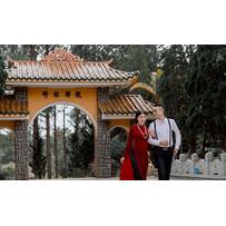 Ảnh cưới chụp tại Đà Lạt của em vợ Tuấn Hưng và bà xã diễn viên