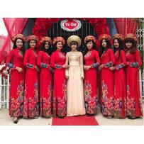 Áo dài bưng quả đẹp rạng rỡ cho đám cưới Việt 2019 Áo dài bưng quả đẹp rạng rỡ cho đám cưới Việt 2019