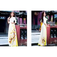 Áo dài cưới thêu hoa thanh lịch cho mùa cưới 2016 Áo dài cưới thêu hoa thanh lịch cho mùa cưới 2016