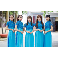 Áo dài màu xanh thanh nhã sang trọng cho hôn lễ Áo dài màu xanh thanh nhã sang trọng cho hôn lễ