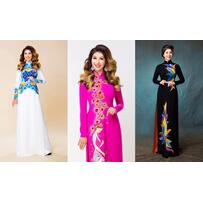 Áo dài nhiều màu sắc cho mẹ cô dâu, chú rể