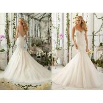 Váy cưới dài cuốn hút vạn ánh nhìn dành cho cô dâu Việt