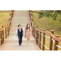 Vợ 9x của Tiến Đạt khoe trọn bộ ảnh cưới cực tình tại Hàn Quốc