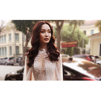 Một chiếc váy cưới mặc được 3 kiểu của cô dâu Hà Nội