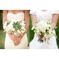 Hoa Cưới Cầm Tay Màu Trắng Tô Điểm Cô Dâu Trong Ngày Vu Quy