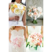 Hoa cưới cầm tay ombre chuyển sắc ấn tượng