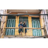 Ảnh cưới chụp ở đường Phan Bội Châu và ga Hải Phòng