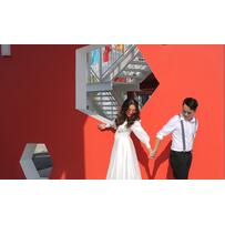 Ảnh cưới rực rỡ sắc màu ở Cung văn hóa Thanh thiếu nhi Quảng Ninh