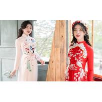 Áo dài cô dâu gửi gắm lời chúc về hôn nhân viên mãn