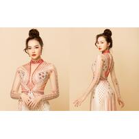 Áo dài cưới 'thửa riêng' cho hôn lễ phong cách Gatsby