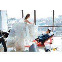 Bộ ảnh cưới đáng yêu của cô nàng “thoát ế” nhờ đi tập gym