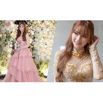 Ca sĩ Thu Thủy diện 1 áo dài, 3 váy cưới trong ngày đại hỷ Ca sĩ Thu Thủy diện 1 áo dài, 3 váy cưới trong ngày đại hỷ