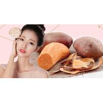 Chỉ 1 củ khoai lang là bạn có ngay 2 công thức dưỡng trắng giúp da sáng bừng mịn màng