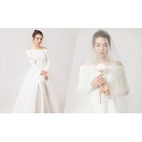 Đàm Thu Trang diện váy phong cách thập niên 1960 chụp ảnh cưới