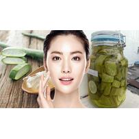 Dùng nha đam ngâm giấm theo cách này bạn chẳng cần tốn xu nào mua mỹ phẩm