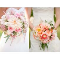 Hoa cưới màu cam san hô nổi bật cho năm 2019