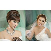 Kim Tuyến hóa cô dâu với makeup xanh ngọc thạch 'đón trend'