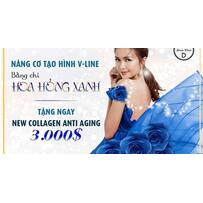 Tặng liệu trình 70 triệu cho khách hàng thực hiện Nâng cơ tạo hình V-line bằng chỉ Hoa hồng xanh