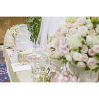 Tiệc cưới ngọt ngào với hoa hồng màu pastel sang trọng