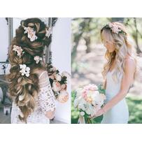 Tóc cưới và hoa tươi: Sự kết hợp ngọt ngào cho mùa cưới 2019