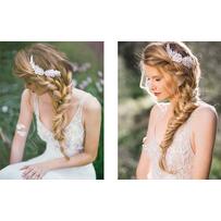 Tóc tết lệch duyên dáng dành cho cô dâu