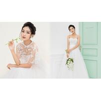 Váy cưới đính ren tôn vẻ tinh khôi của tân nương Váy cưới đính ren tôn vẻ tinh khôi của tân nương