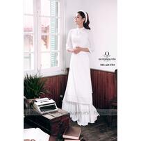 10 mẫu áo dài cưới trắng đơn giản cho cô dâu thanh lịch