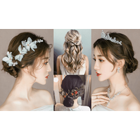 4 kiểu tóc cưới "cứu cánh" cho cô dâu vào ngày hè 4 kiểu tóc cưới "cứu cánh" cho cô dâu vào ngày hè