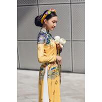 4 lý do cô dâu nên lựa chọn áo dài cưới gấm trong ngày trọng đại