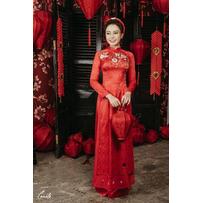 9 mẫu áo dài cưới đẹp đơn giản cho các cô dâu nhẹ nhàng, nữ tính