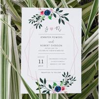 Thiệp cưới hình học dành cho mùa cưới Thiệp cưới hình học dành cho mùa cưới