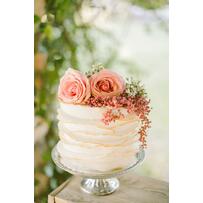 Bánh cưới một tầng đơn giản mà ấn tượng